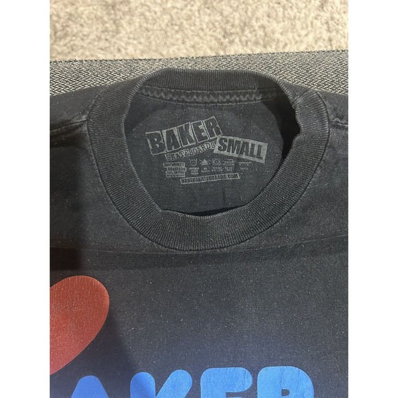 Vintage Baker Skateboards Black T-Shirt Men’s Size Small - Picture 2 of 8